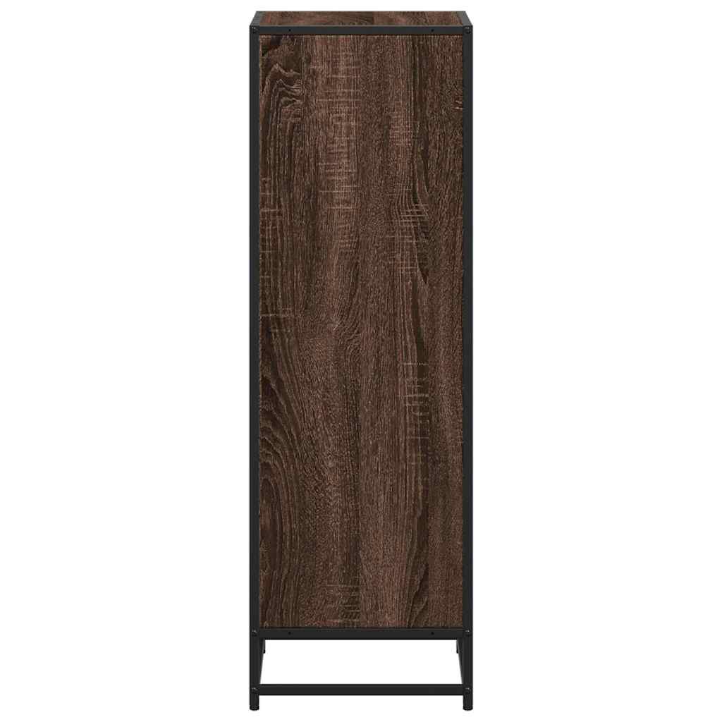 Bibliothèque chêne marron 40x35x107,5 cm bois d'ingénierie - XIOS