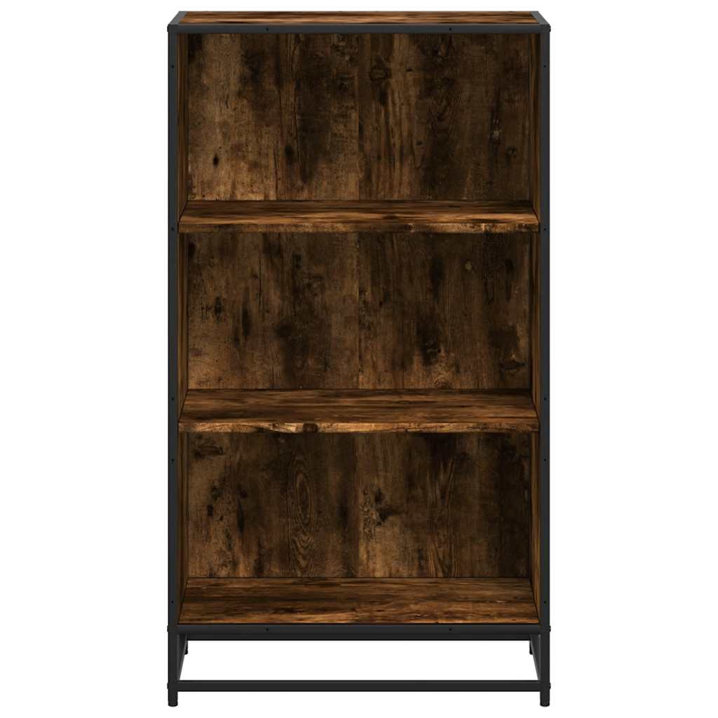 Bibliothèque chêne fumé 60x35x107,5 cm bois d'ingénierie - XIOS