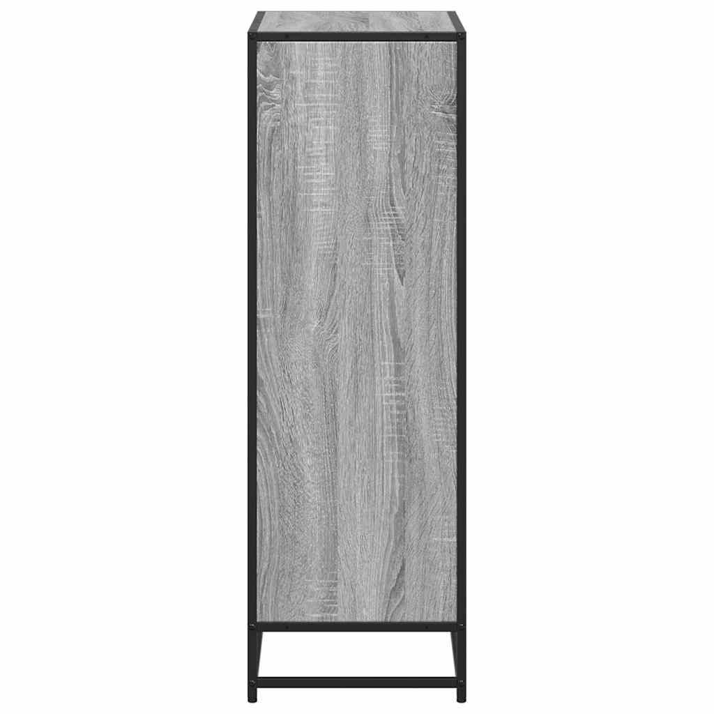 Bibliothèque sonoma gris 60x35x107,5 cm bois d'ingénierie - XIOS