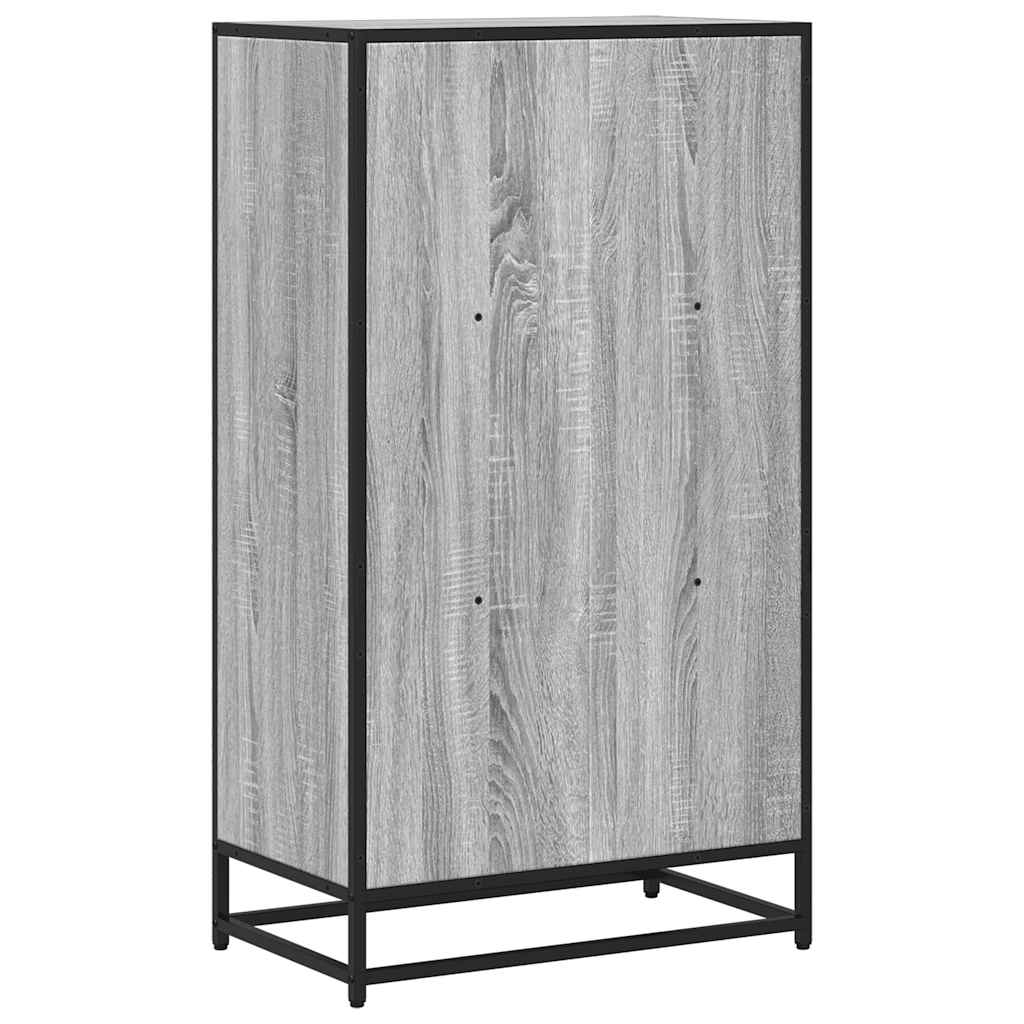 Bibliothèque sonoma gris 60x35x107,5 cm bois d'ingénierie - XIOS