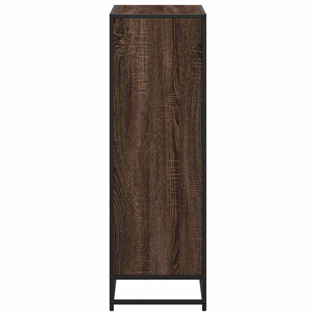 Bibliothèque chêne marron 60x35x107,5 cm bois d'ingénierie - XIOS