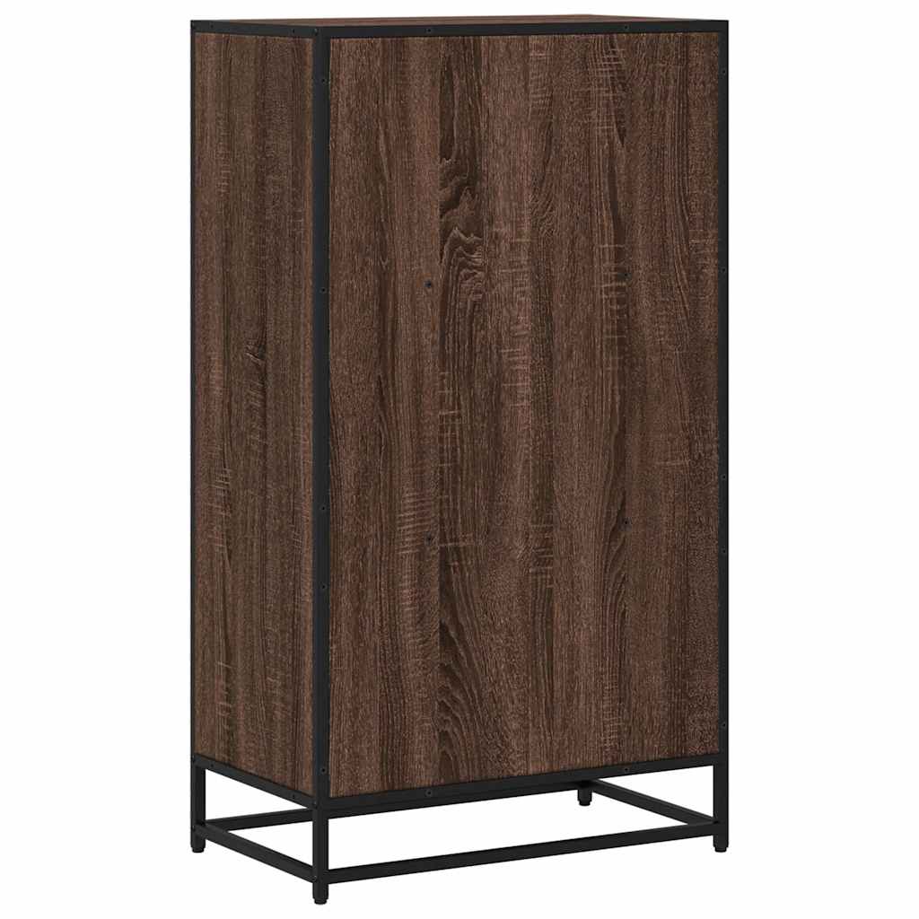 Bibliothèque chêne marron 60x35x107,5 cm bois d'ingénierie - XIOS