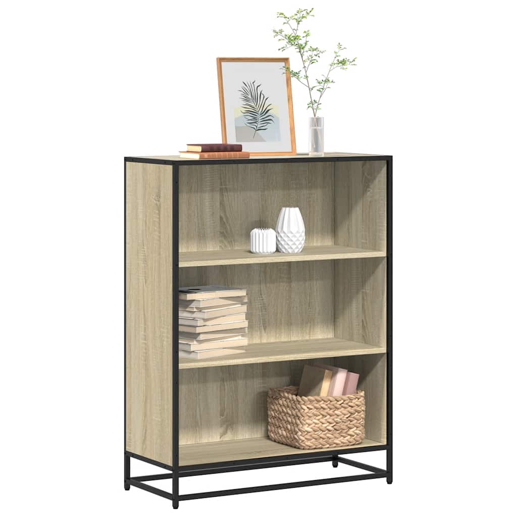 Bibliothèque chêne sonoma 80,5x35x107,5 cm bois d'ingénierie - XIOS
