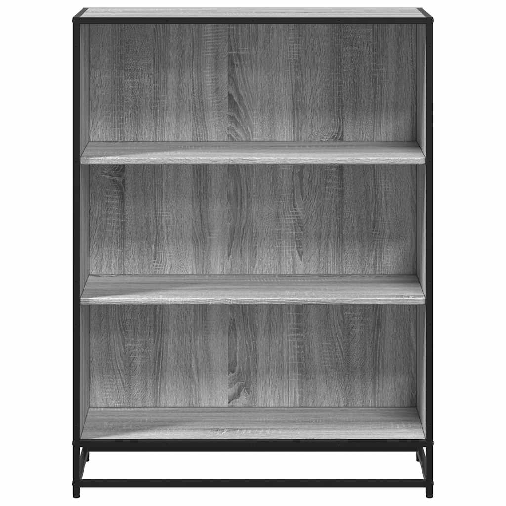 Bibliothèque sonoma gris 80,5x35x107,5 cm bois d'ingénierie - XIOS