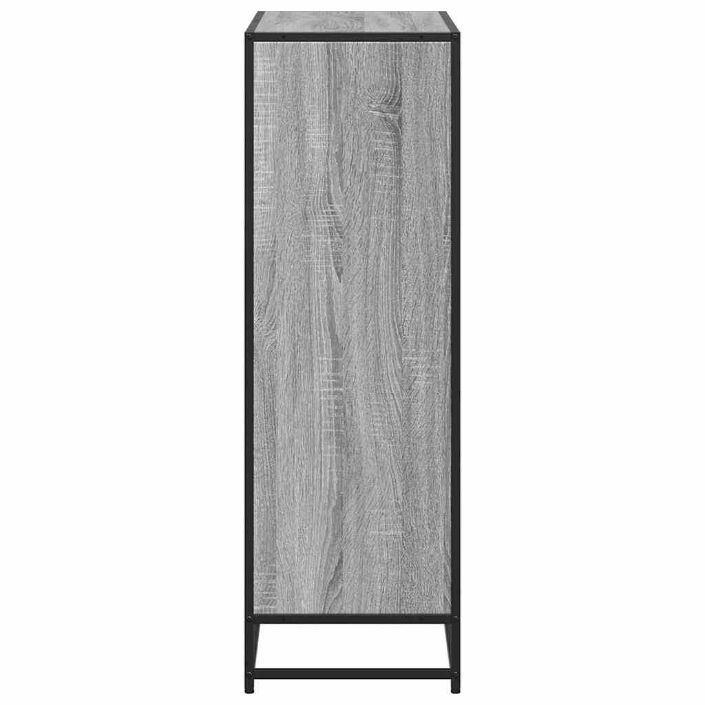 Bibliothèque sonoma gris 80,5x35x107,5 cm bois d'ingénierie - XIOS