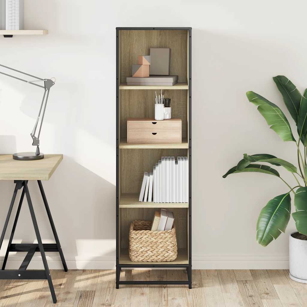 Bibliothèque chêne sonoma 40x35x139 cm bois d'ingénierie - XIOS