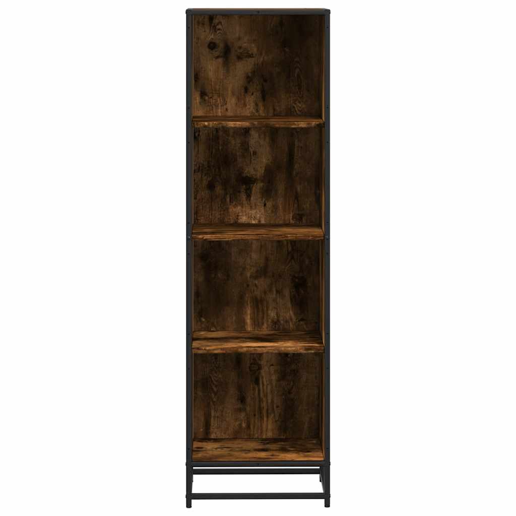 Bibliothèque chêne fumé 40x35x139 cm bois d'ingénierie - XIOS