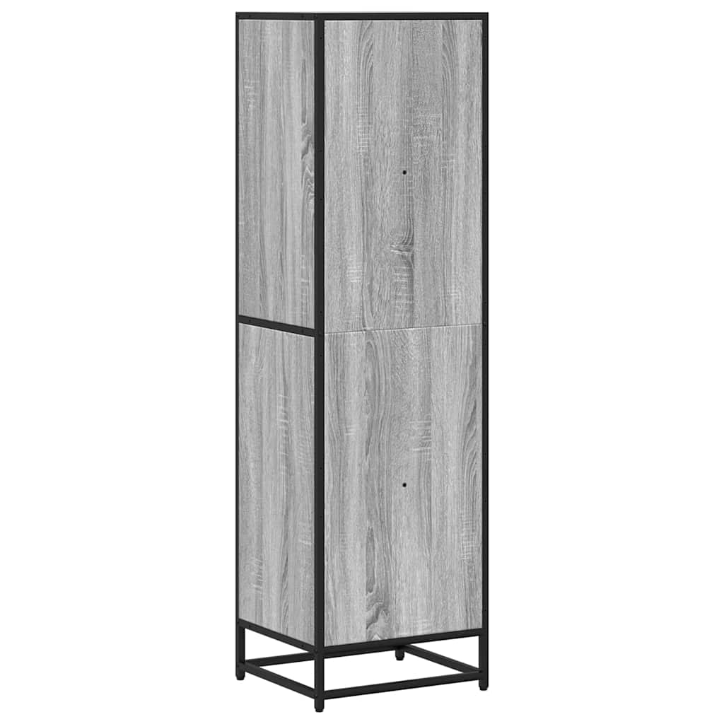 Bibliothèque sonoma gris 40x35x139 cm bois d'ingénierie - XIOS