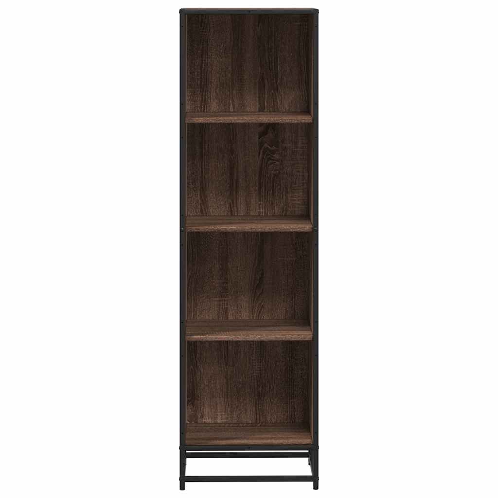 Bibliothèque chêne marron 40x35x139 cm bois d'ingénierie - XIOS