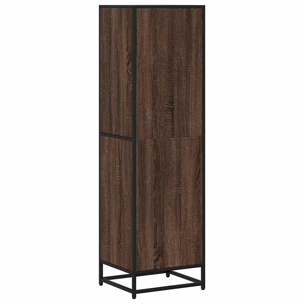 Bibliothèque chêne marron 40x35x139 cm bois d'ingénierie - XIOS