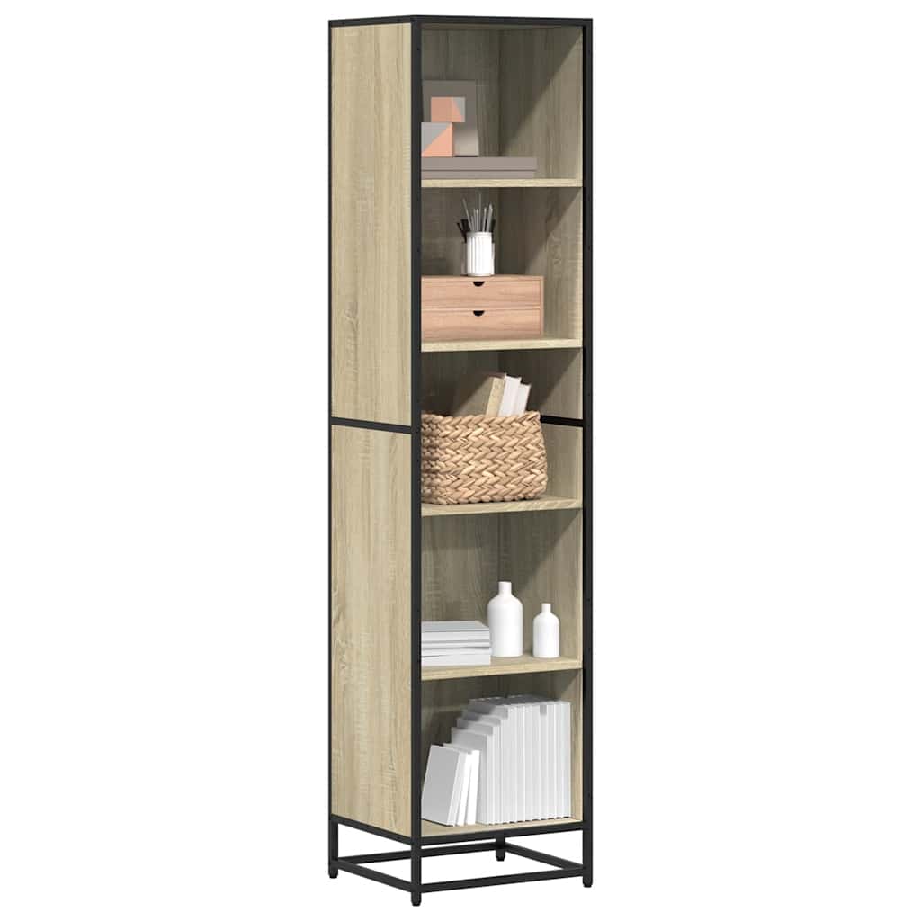 Bibliothèque chêne sonoma 40x35x170,5 cm bois d'ingénierie - XIOS
