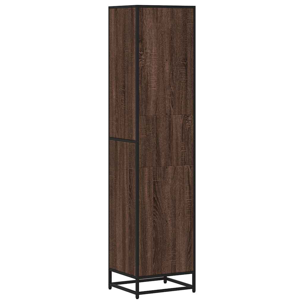 Bibliothèque chêne marron 40x35x170,5 cm bois d'ingénierie - XIOS