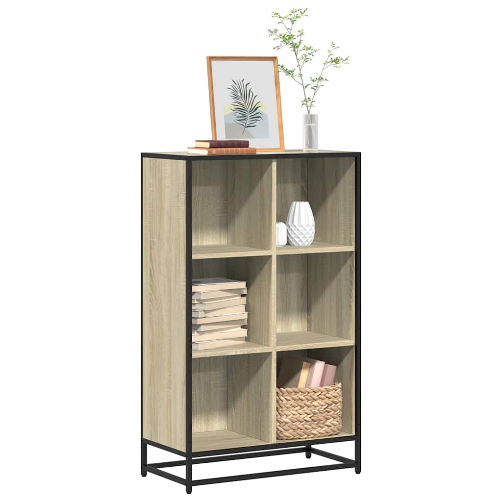 Bibliothèque chêne sonoma 65,5x33x107,5 cm bois d'ingénierie - XIOS