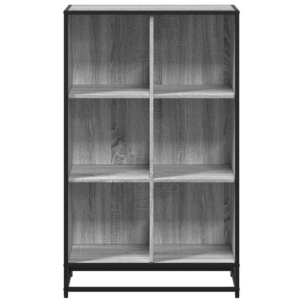 Bibliothèque sonoma gris 65,5x33x107,5 cm bois d'ingénierie - XIOS