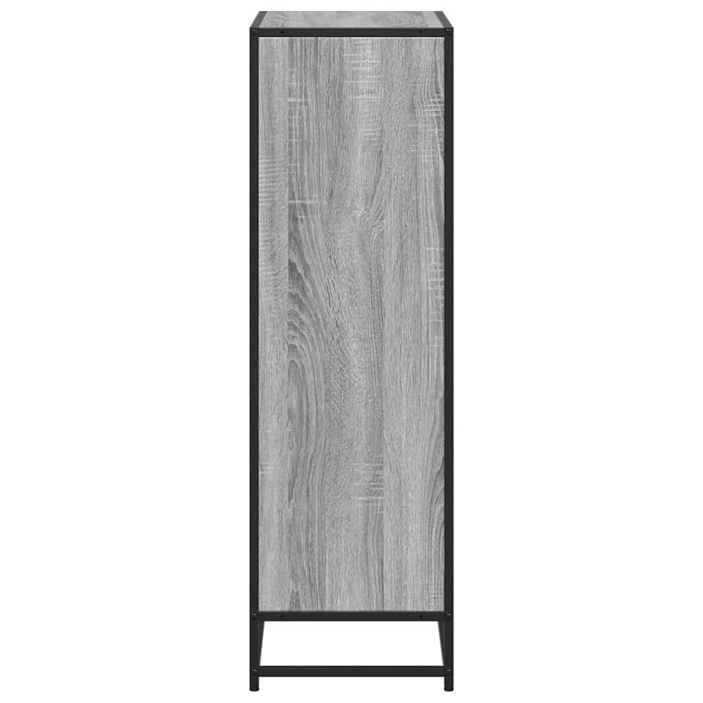 Bibliothèque sonoma gris 65,5x33x107,5 cm bois d'ingénierie - XIOS