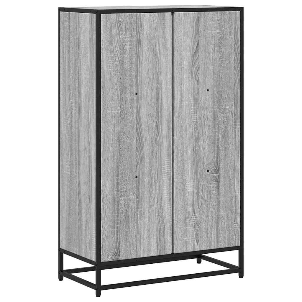 Bibliothèque sonoma gris 65,5x33x107,5 cm bois d'ingénierie - XIOS