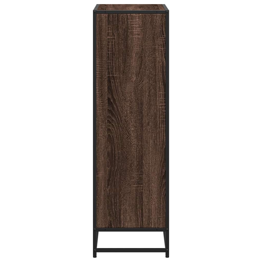 Bibliothèque chêne marron 65,5x33x107,5 cm bois d'ingénierie - XIOS