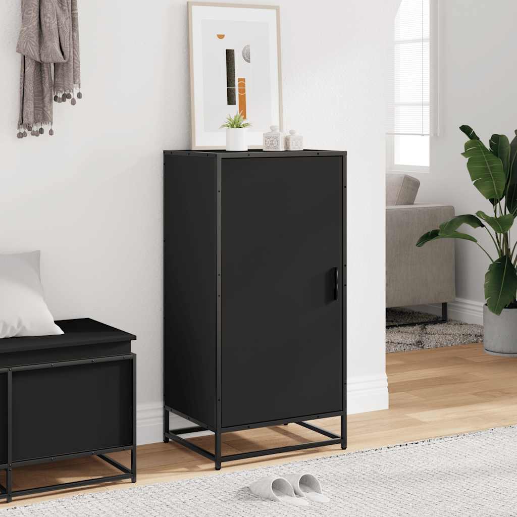 Étagère à chaussures noir 48x38x97,5 cm bois d'ingénierie - XIOS