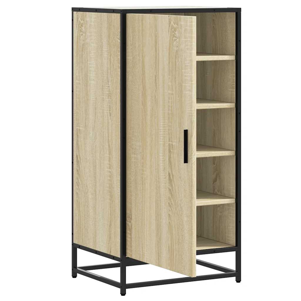 Étagère à chaussures chêne sonoma 48x38x97,5 cm bois ingénierie - XIOS