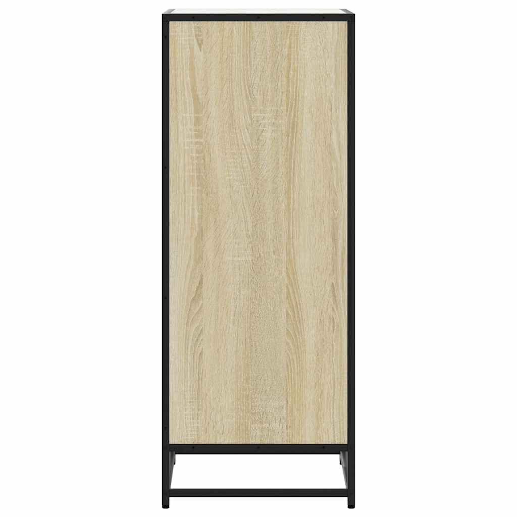Étagère à chaussures chêne sonoma 48x38x97,5 cm bois ingénierie - XIOS