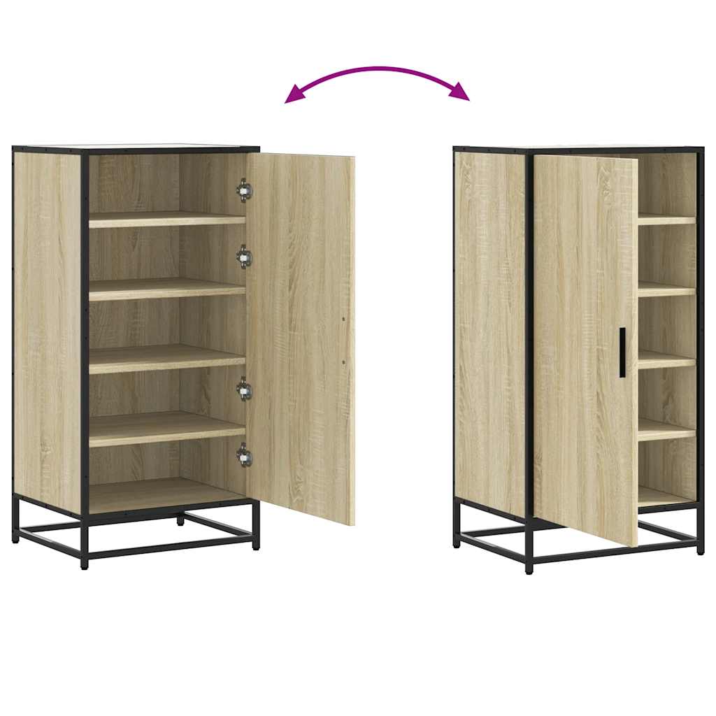 Étagère à chaussures chêne sonoma 48x38x97,5 cm bois ingénierie - XIOS