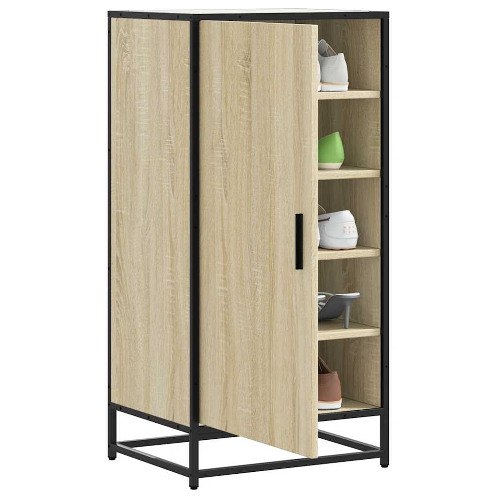 Étagère à chaussures chêne sonoma 48x38x97,5 cm bois ingénierie - XIOS