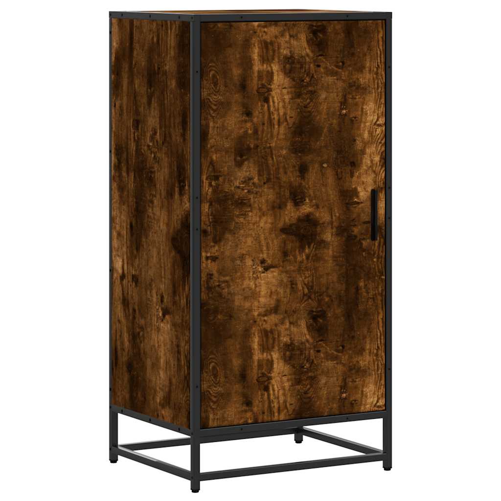 Étagère à chaussures chêne fumé 48x38x97,5 cm bois d'ingénierie - XIOS