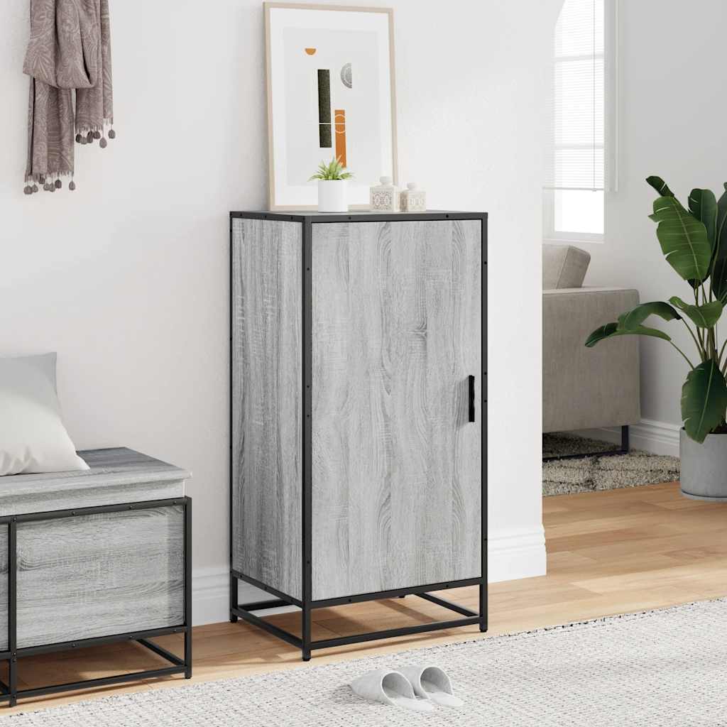 Étagère à chaussures sonoma gris 48x38x97,5 cm bois ingénierie - XIOS