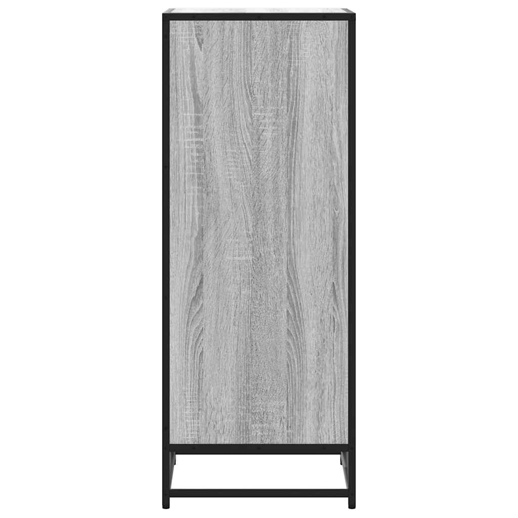 Étagère à chaussures sonoma gris 48x38x97,5 cm bois ingénierie - XIOS