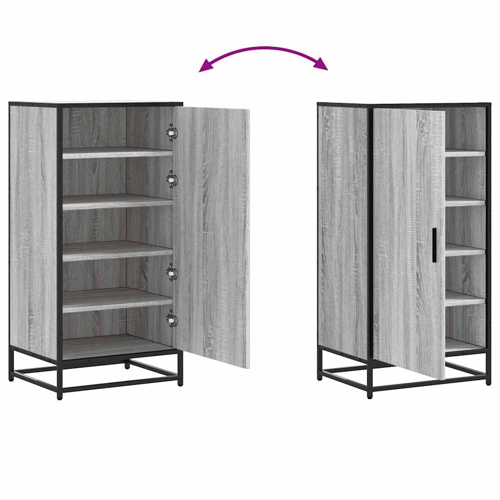 Étagère à chaussures sonoma gris 48x38x97,5 cm bois ingénierie - XIOS