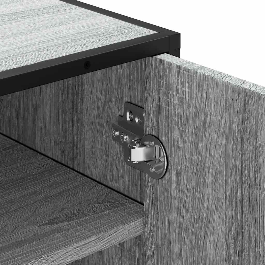 Étagère à chaussures sonoma gris 48x38x97,5 cm bois ingénierie - XIOS