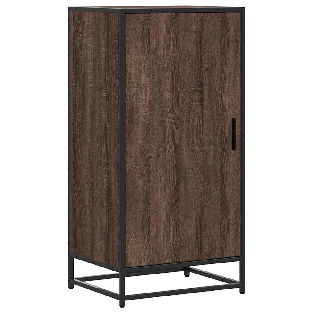 Étagère à chaussures chêne marron 48x38x97,5 cm bois ingénierie - XIOS