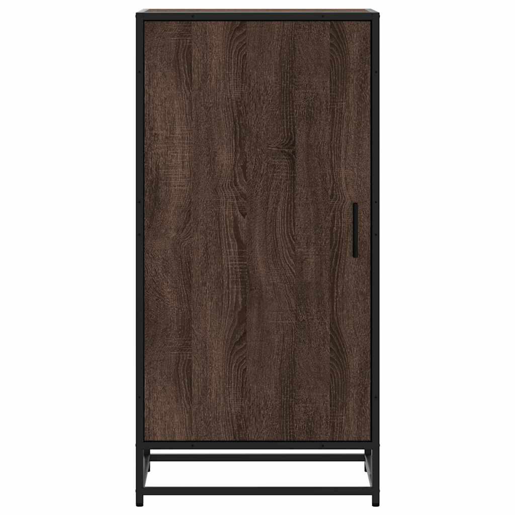 Étagère à chaussures chêne marron 48x38x97,5 cm bois ingénierie - XIOS