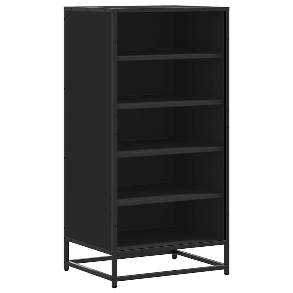 Étagère à chaussures noir 48x38x97,5 cm bois d'ingénierie - XIOS
