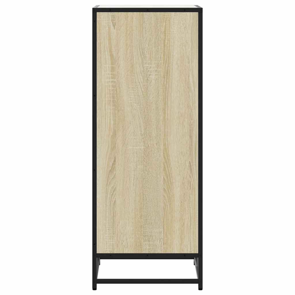 Étagère à chaussures chêne sonoma 48x38x97,5 cm bois ingénierie - XIOS
