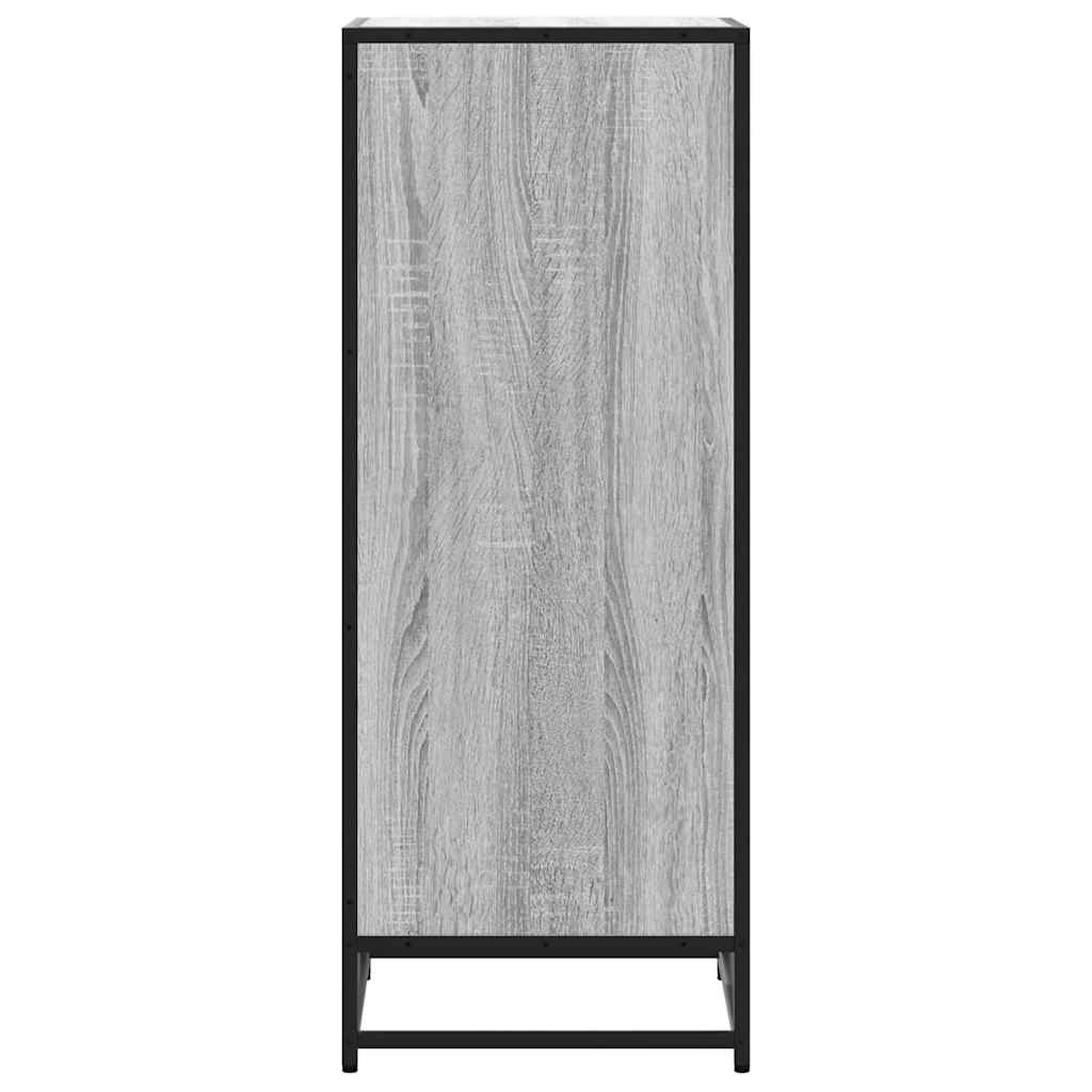 Étagère à chaussures sonoma gris 48x38x97,5cm bois d'ingénierie - XIOS