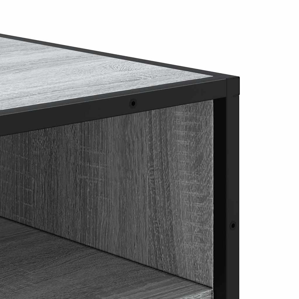 Étagère à chaussures sonoma gris 48x38x97,5cm bois d'ingénierie - XIOS