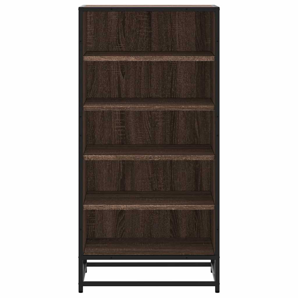 Étagère à chaussures chêne marron 48x38x97,5 cm bois ingénierie - XIOS