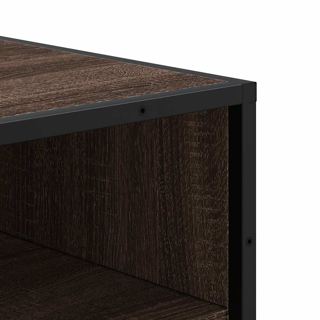 Étagère à chaussures chêne marron 48x38x97,5 cm bois ingénierie - XIOS