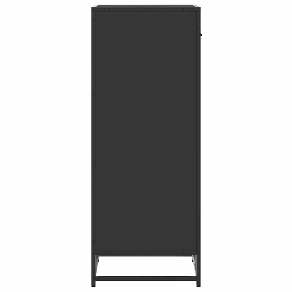 Étagère à chaussures noir 48x38x97,5 cm bois d'ingénierie - XIOS