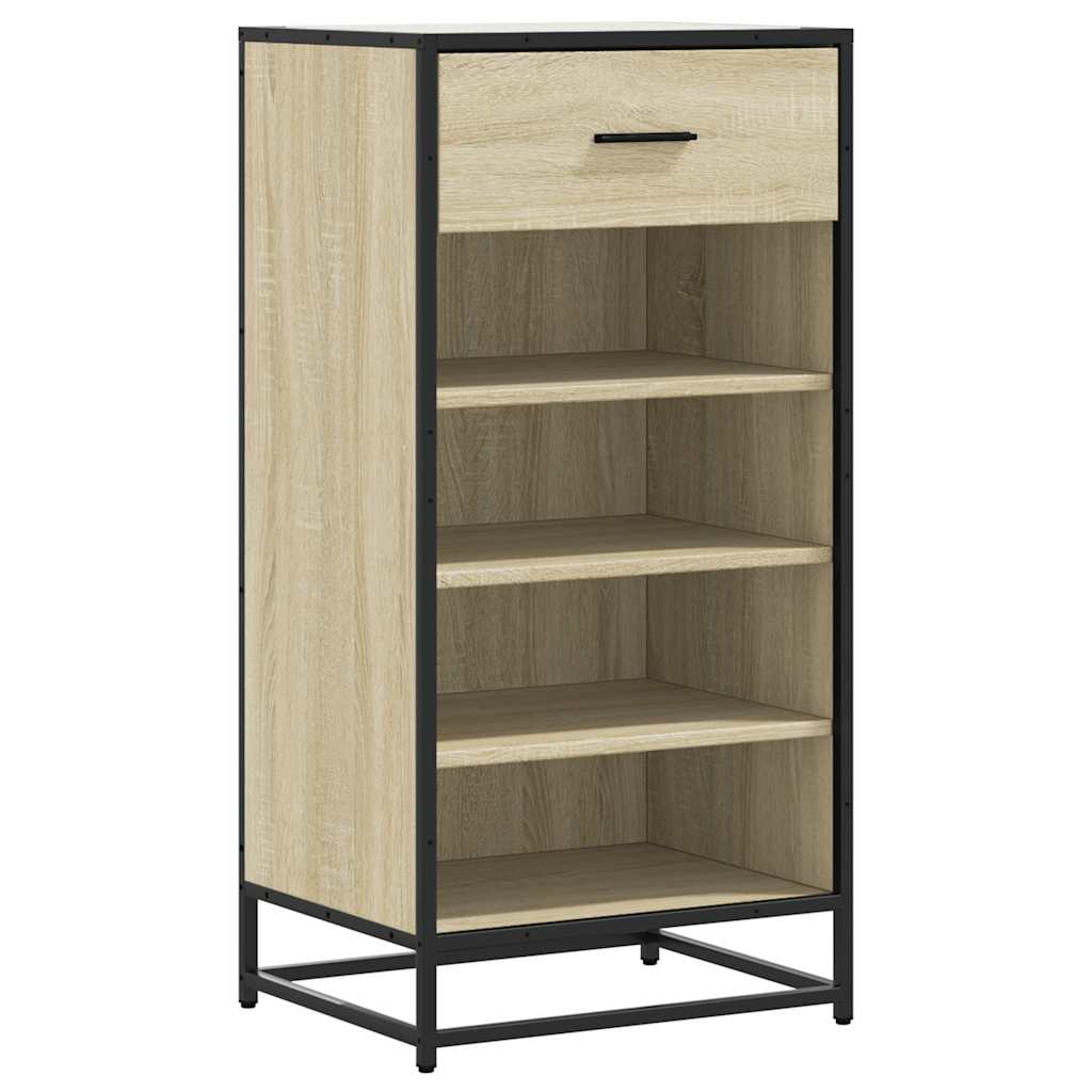 Étagère à chaussures chêne sonoma 48x38x97,5 cm bois ingénierie - XIOS