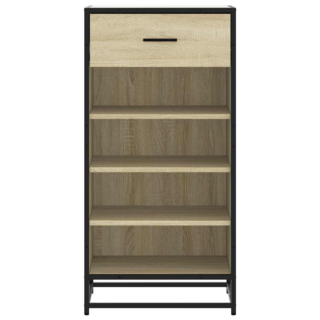 Étagère à chaussures chêne sonoma 48x38x97,5 cm bois ingénierie - XIOS