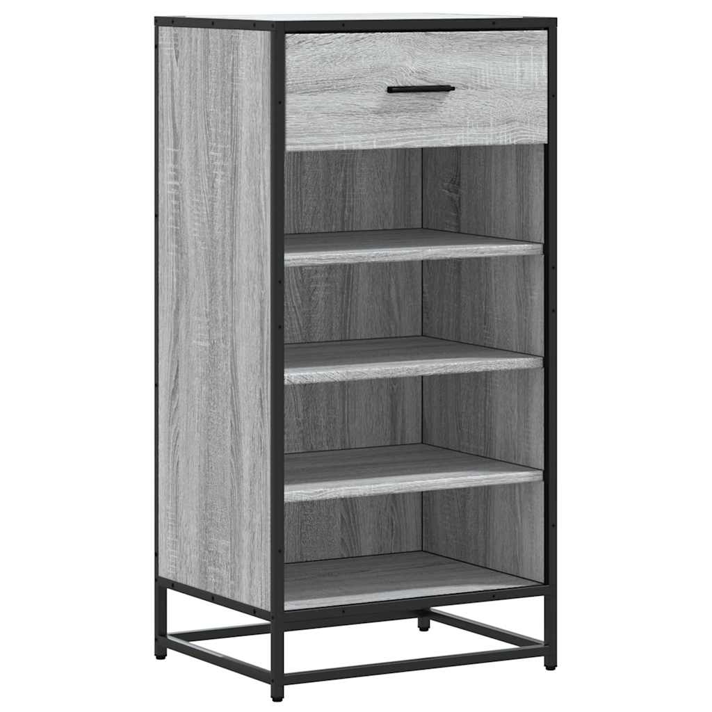 Étagère à chaussures sonoma gris 48x38x97,5 cm bois ingénierie - XIOS