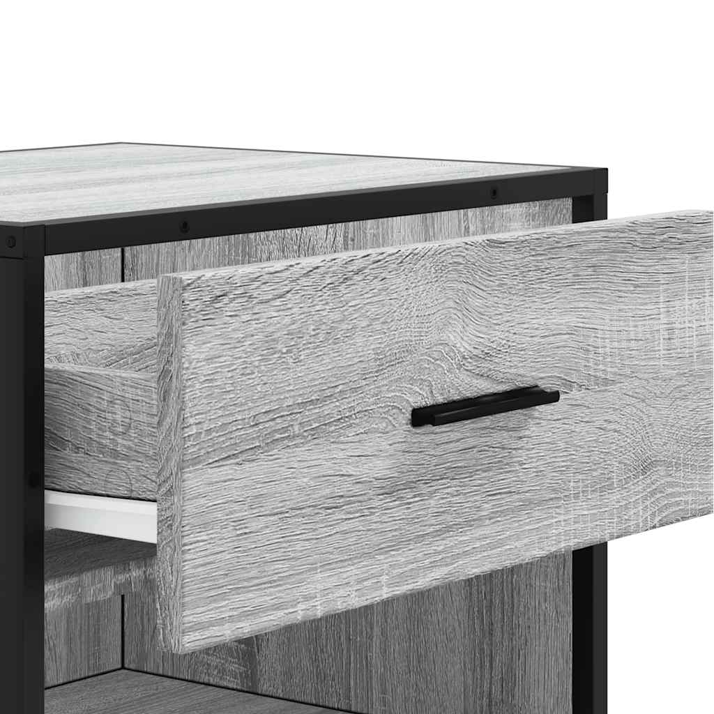 Étagère à chaussures sonoma gris 48x38x97,5 cm bois ingénierie - XIOS