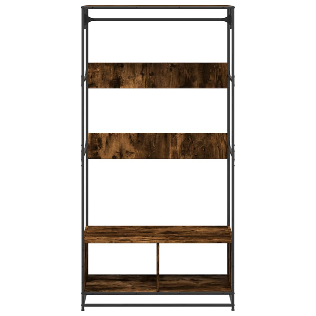 Armoire chêne fumé 90x50x180 cm bois d'ingénierie - XIOS