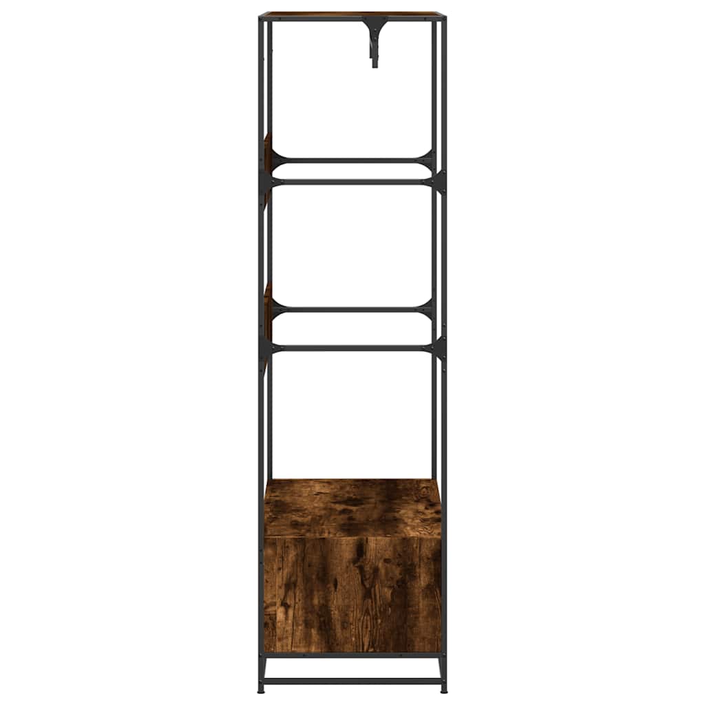 Armoire chêne fumé 90x50x180 cm bois d'ingénierie - XIOS