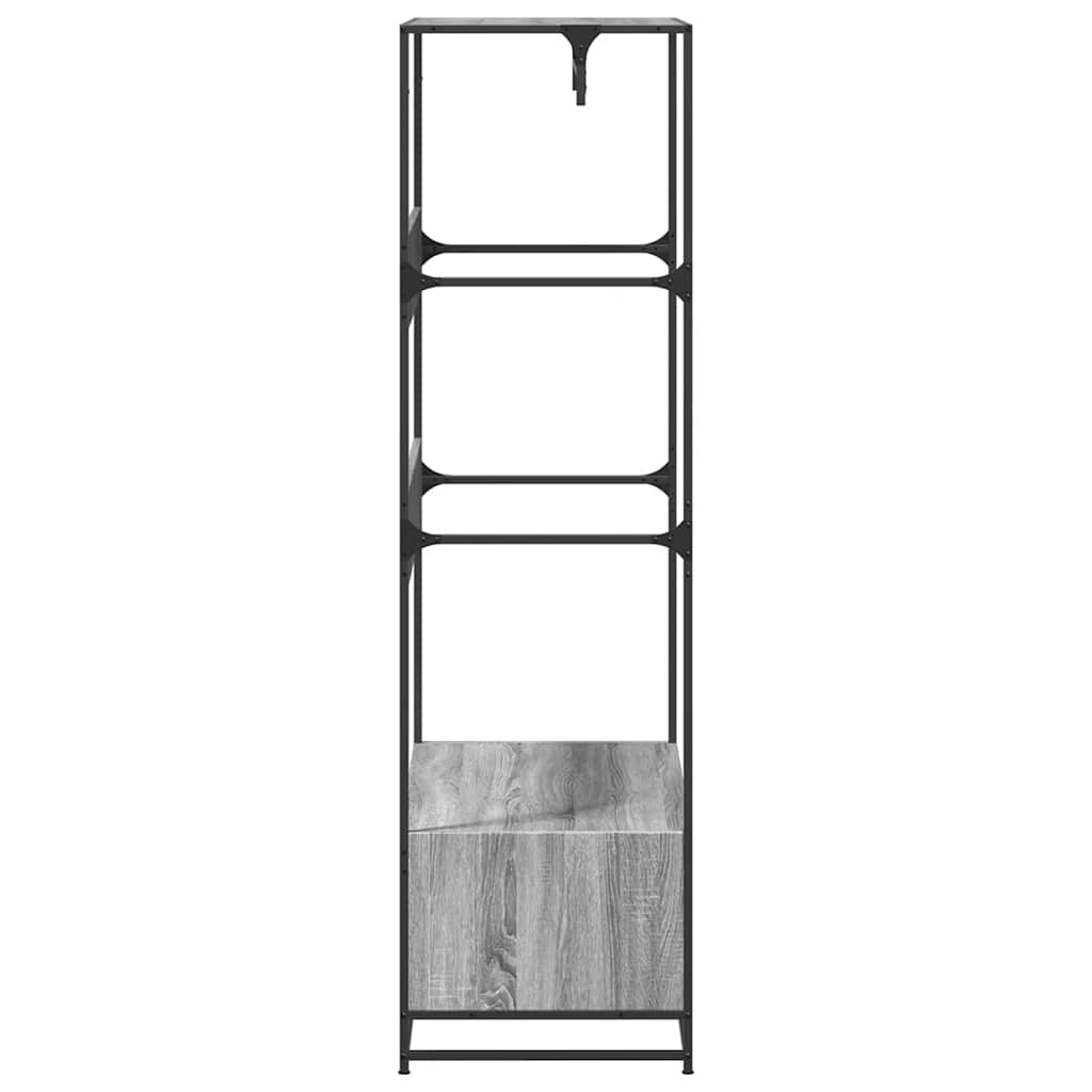 Armoire sonoma gris 90x50x180 cm bois d'ingénierie - XIOS