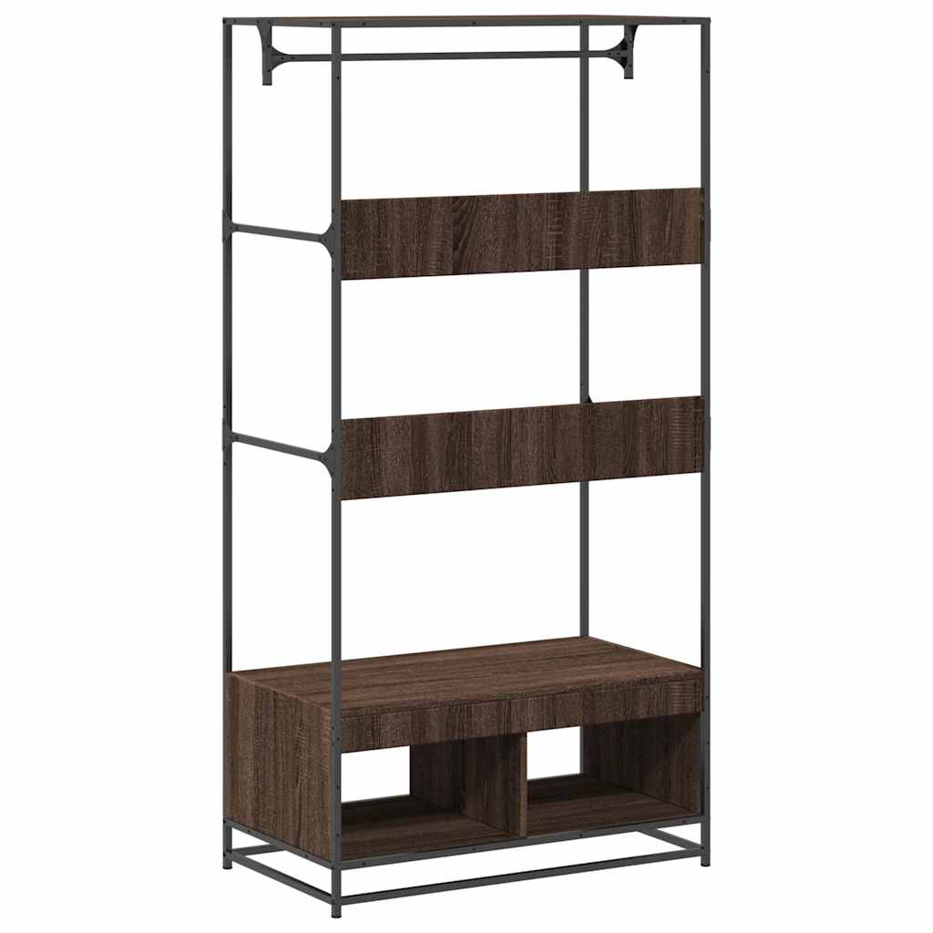 Armoire chêne marron 90x50x180 cm bois d'ingénierie - XIOS