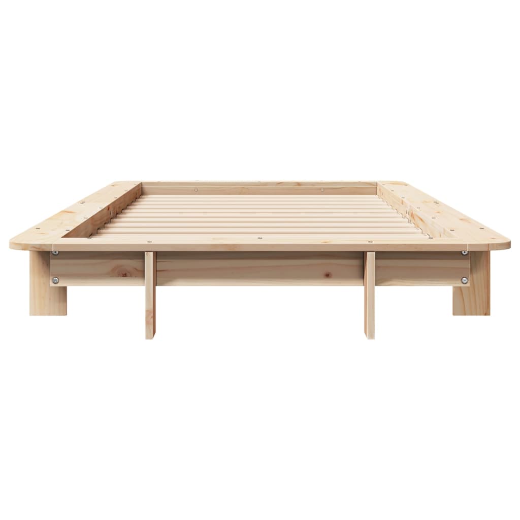 Cadre de lit sans matelas 100x200 cm bois massif de pin - XIOS