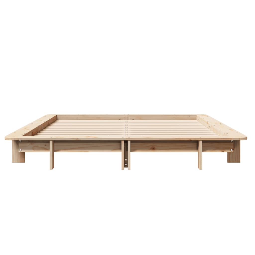 Cadre de lit sans matelas 120x190 cm bois de pin massif - XIOS